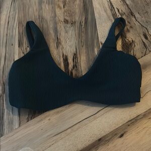 Tiger Friday Dark Teal Ribbed Bralette - dance wear